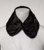 Dolce & Gabbana Black Lamb Fur Collar Women Neck Wrap Scarf