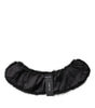 Dolce & Gabbana Black Fur Shawl Neck Wrap Cover Collar Scarf