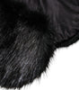 Dolce & Gabbana Black Fur Shawl Neck Wrap Cover Collar Scarf
