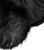 Dolce & Gabbana Black Fur Shawl Neck Wrap Cover Collar Scarf