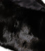 Dolce & Gabbana Black Fur Shawl Neck Wrap Cover Collar Scarf
