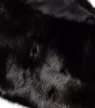 Dolce & Gabbana Black Fur Shawl Neck Wrap Cover Collar Scarf