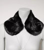 Dolce & Gabbana Black Fur Shawl Neck Wrap Cover Collar Scarf