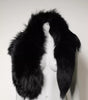 Dolce & Gabbana Black Fox Fur Neck Wrap Warmer Winter Scarf