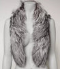Dolce & Gabbana Gray Fox Fur Neck Wrap Warmer Winter Scarf