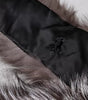 Dolce & Gabbana Gray Fox Fur Neck Wrap Warmer Winter Scarf