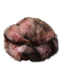 Dolce & Gabbana Pink Frost Fox Fur Neck Warmer Winter Scarf