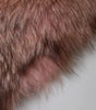 Dolce & Gabbana Pink Frost Fox Fur Neck Warmer Winter Scarf