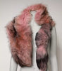 Dolce & Gabbana Pink Frost Fox Fur Neck Warmer Winter Scarf