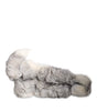 Dolce & Gabbana White Fox Fur Neck Wrap Warmer Winter Scarf