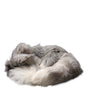 Dolce & Gabbana White Fox Fur Neck Wrap Warmer Winter Scarf
