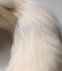 Dolce &amp; Gabbana White Fox Fur Neck Wrap Warmer Winter Scarf