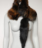 Dolce &amp; Gabbana Brown Red Fox Fur Neck Warmer Winter Scarf