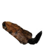 Dolce &amp; Gabbana Brown Red Fox Fur Neck Warmer Winter Scarf