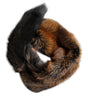 Dolce &amp; Gabbana Brown Red Fox Fur Neck Warmer Winter Scarf