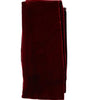 Dolce &amp; Gabbana Bordeaux Cotton Silk Fringe Shawl Wrap Scarf