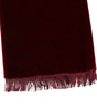 Dolce &amp; Gabbana Bordeaux Cotton Silk Fringe Shawl Wrap Scarf