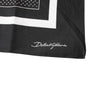 Dolce & Gabbana Black Polka Dots Cotton Handkerchief Scarf
