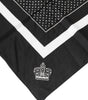 Dolce & Gabbana Black Polka Dots Cotton Handkerchief Scarf