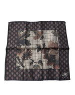 Dolce &amp; Gabbana Multicolor Floral Fantasy Handkerchief Scarf