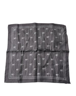 Dolce &amp; Gabbana Brown Elephant Fantasy Handkerchief Scarf
