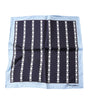 Foulard mouchoir en soie Dolce &amp; Gabbana Blue Heart Spade