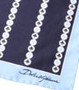 Foulard mouchoir en soie Dolce &amp; Gabbana Blue Heart Spade