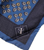 Dolce & Gabbana Blue Lady Bug Silk Square Handkerchief Scarf