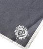 Dolce &amp; Gabbana Gray Crown Logo Square Handkerchief Scarf