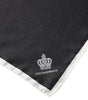 Dolce & Gabbana Black Crown Logo Square Handkerchief Scarf