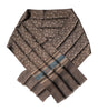 Dolce & Gabbana Brown Fantasy Silk Neck Wrap Shawl Scarf
