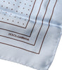 Dolce & Gabbana Sky Blue Polka Dots Square Handkerchief Scarf