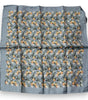 Dolce & Gabbana Gray Oranges Silk Square Handkerchief Scarf