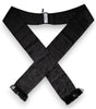 Dolce & Gabbana Black Floral Jacquard Skinny Fringes Scarf