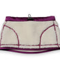 Écharpe cache-cou en polaire cachemire blanc et violet Dolce &amp; Gabbana