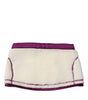 Écharpe cache-cou en polaire cachemire blanc et violet Dolce &amp; Gabbana