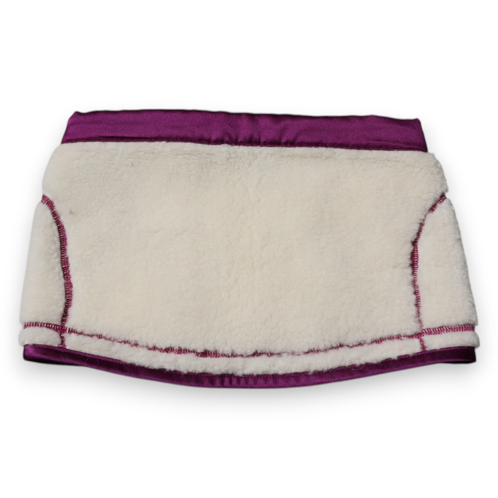 Écharpe cache-cou en polaire cachemire blanc et violet Dolce &amp; Gabbana