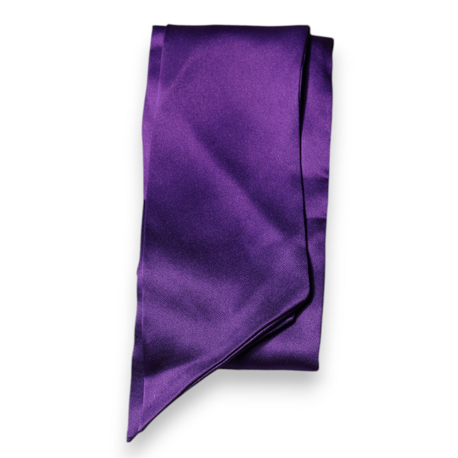 Foulard skinny en satin de soie violet Dolce &amp; Gabbana