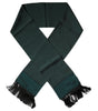 Foulard tour de cou à franges fantaisie vert foncé Dolce & Gabbana