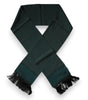 Foulard tour de cou à franges fantaisie vert foncé Dolce & Gabbana
