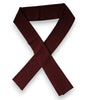 Dolce & Gabbana Maroon Cashmere Skinny Neck Wrap Scarf