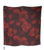 Foulard châle en modal à fleurs noires et rouges Dolce &amp; Gabbana
