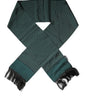 Dolce & Gabbana Dark Green Fantasy Fringes Neck Wrap Scarf
