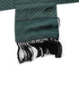 Dolce & Gabbana Dark Green Fantasy Fringes Neck Wrap Scarf