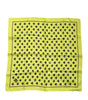 Foulard bandana carré en soie Dolce &amp; Gabbana à cœurs jaunes