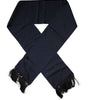 Dolce & Gabbana Dark Blue Fantasy Fringes Neck Wrap Scarf