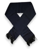 Dolce & Gabbana Dark Blue Fantasy Fringes Neck Wrap Scarf