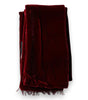 Foulard fin à franges en soie marron Dolce & Gabbana