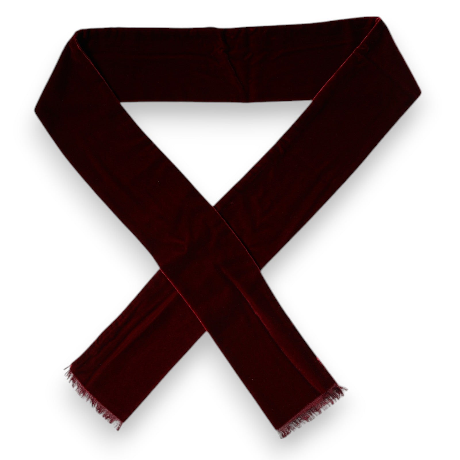 Foulard fin à franges en soie marron Dolce & Gabbana