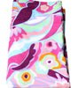 Serviette de plage en coton à imprimé floral multicolore Dolce &amp; Gabbana